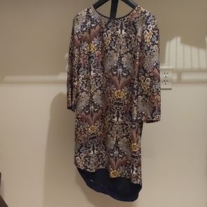 100% Silk Print Dress